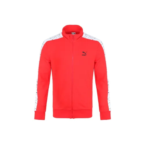 PUMA Red Men's Jackets PUMA Красный Мужские Куртки