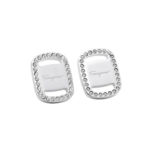 Ferragamo Серьги из бронзы Серебряный Унисекс