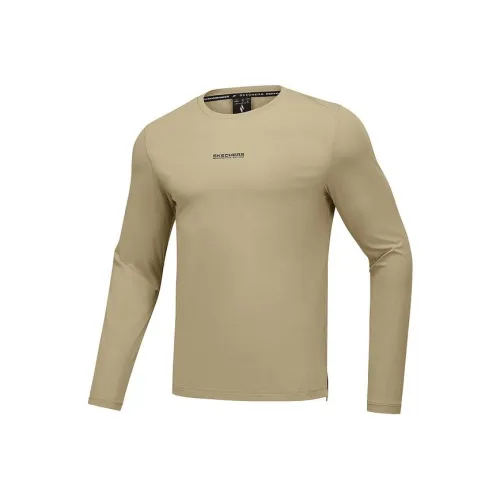 Skechers SS25 T-Shirt Мужской Каштановое Золото 00EG