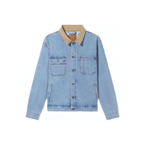 Levis Blue Men's Denim Jackets Левис Синий Мужские Джинсовые Куртки