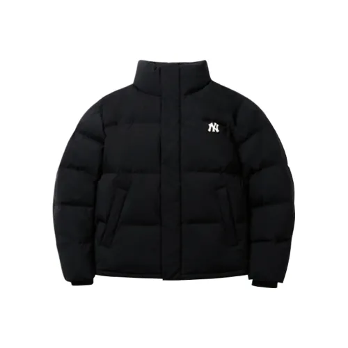 MLB Down Куртка Зимняя Укороченная Унисекс Черная