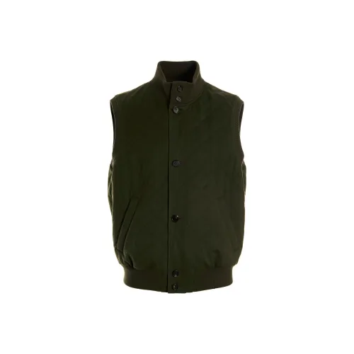 Loro Piana Оливково-зеленый Мужской Жилеты