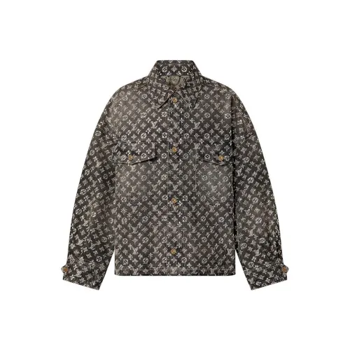 LOUIS VUITTON Джинсовая куртка мужская черная