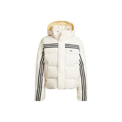 Adidas Originals 70S Премиум Пуховик Мужской Чудесный Белый