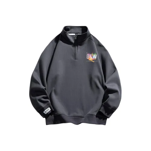 D W Толстовка Унисекс Железо Серый