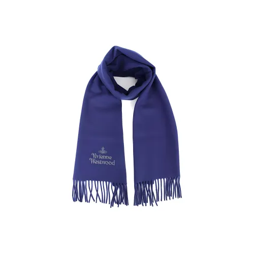 Vivienne Westwood Wool Knit Шарфы Унисекс Фиолетовый