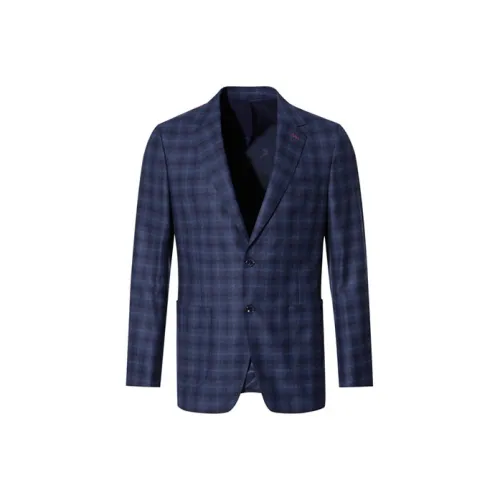 LIU·JO UOMO Синий Клетка Мужской Деловой Костюм