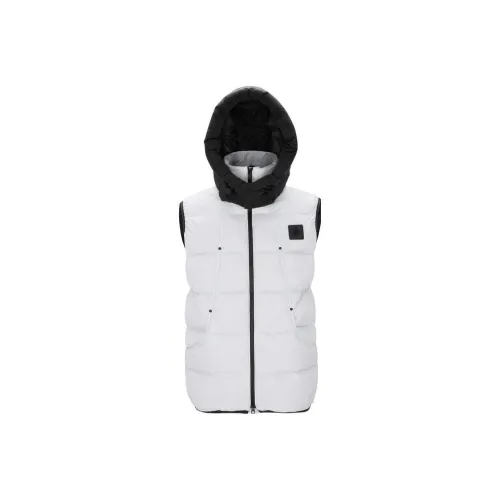 Moose Knuckles Light Gray Men's Down Vest Moose Knuckles Светло-серый мужской пуховый жилет