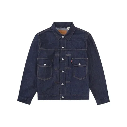 Levis Blue Men's Denim Jackets Левис Синий Мужские Джинсовые Куртки