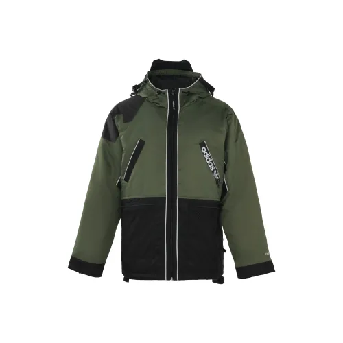 Adidas Originals Adventure Down Jacket Men's Black Green Adidas Originals Adventure Пуховик Мужской Черный Зеленый