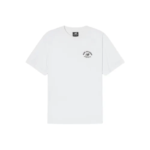 New Balance Uni NB BOYSEMI OVER Форма Sports Club SINCE 1906 T Рубашка Унисекс 10 Белый