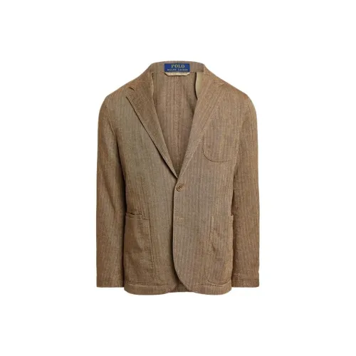 Polo Ralph Lauren SS23 Бизнес-костюм Пальто Мужской Коричневый