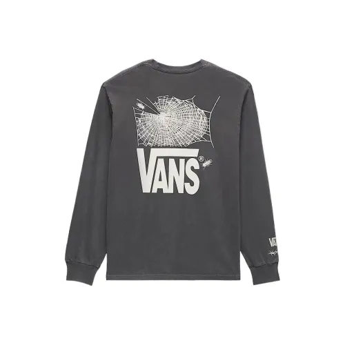 Vans MTE FLY In The Web Long Sleeve T-Shirt T-Shirt Men's Dark Gray Ванс MTE FLY In The Web Long Sleeve T-Shirt T-Shirt Мужской Темно-Серый