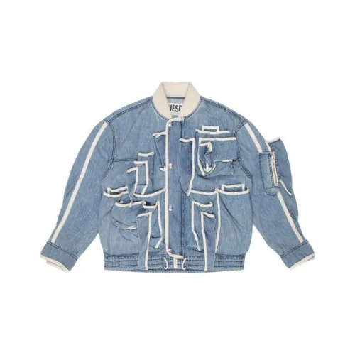 DIESEL SS23 Denim Jacket Unisex Blue DIESEL SS23 Деним Куртка Унисекс Синий