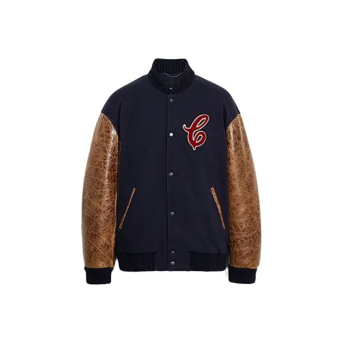 COACH Темно-синие мужские куртки