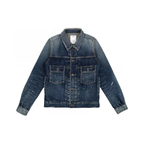 Visvim Мужские синие джинсовые куртки
