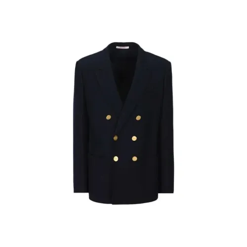 Valentino FW22 Бизнес-костюм Пальто Мужской Темно-синий