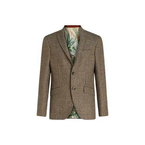 ETRO FW23 Бизнес-костюм мужской серый