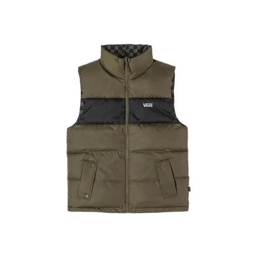 Vans Army Green Unisex Down Vest Vans Армейский зеленый унисекс пуховый жилет