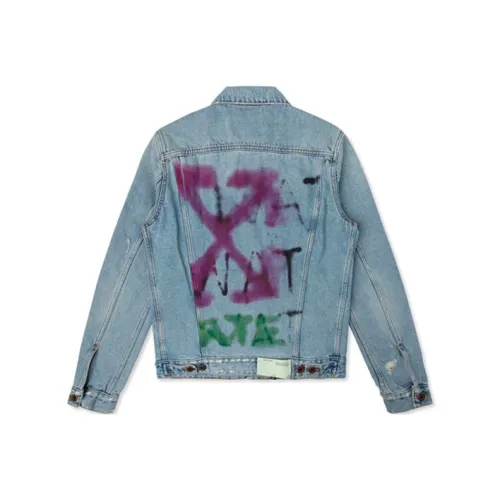 Off Белый FW19 Мужские Джинсовые Куртки