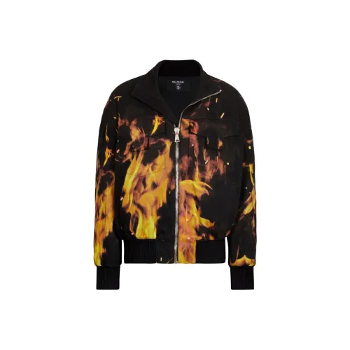 BALMAIN Черные Мужские Джинсовые Куртки