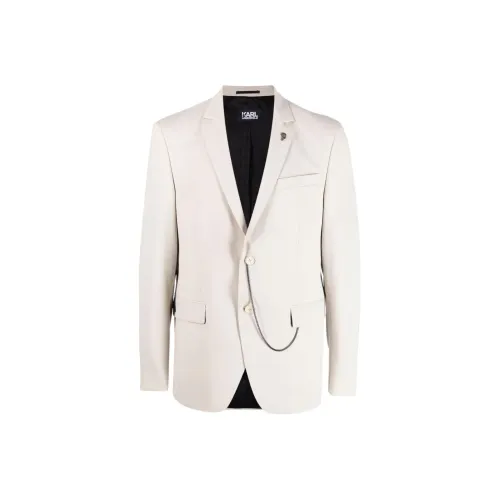 Karl Lagerfeld Бизнес-костюм Пальто Мужской Бежевый