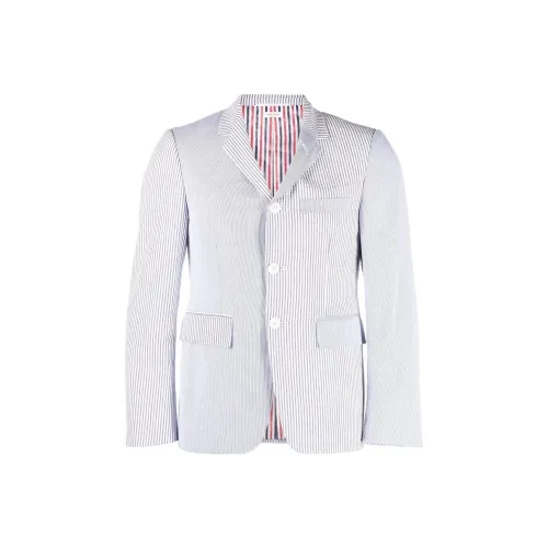 THOM BROWNE Light Blue Men's Business Suits THOM BROWNE Светло-синий Мужской Деловой Костюм