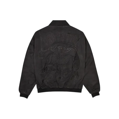 ED HARDY X Trapstar Collaboration FW24 Куртки и Пальто Унисекс Черный