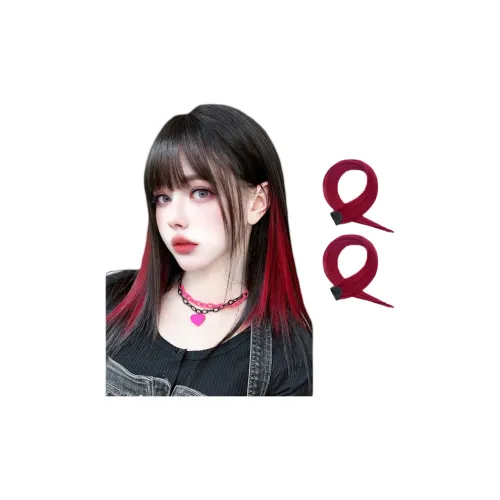 QIYEXUE Многоцветный Ушной Монтированный Окрашенный Парик Дофаминовая Одежда