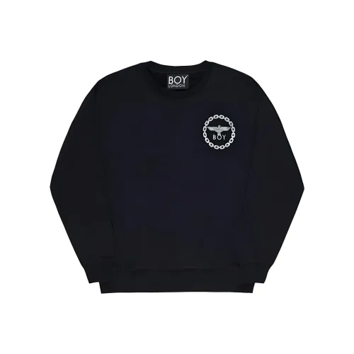 Boy London Толстовка Унисекс Черный Серебристый