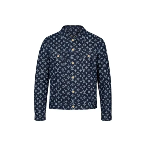 LOUIS VUITTON Джинсовая куртка мужская синяя