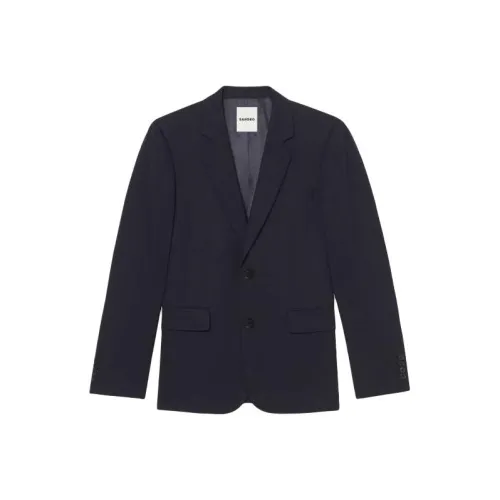 Sandro Бизнес Костюм Пальто Мужской Черный