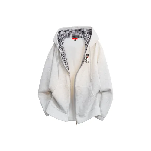 MIIOW Trend Party series Свитшот Унисекс Меланжевый мелко-клетчатый серый