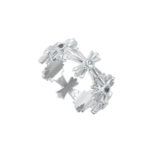 Mouhooland Циркон Кольца Серебряные Унисекс