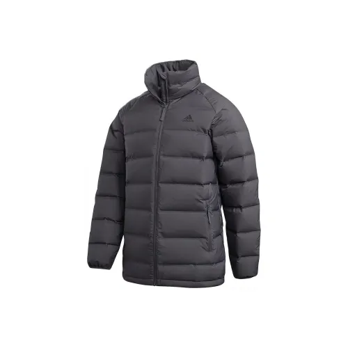 Adidas Пуховик Зимний Мужской Темно-Серый