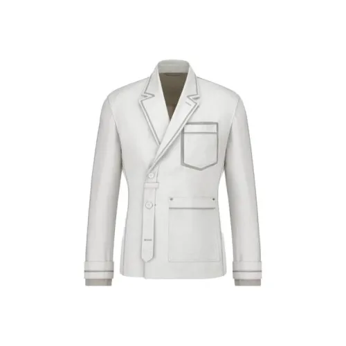 DIOR Бизнес-костюм Пальто Мужской Белый