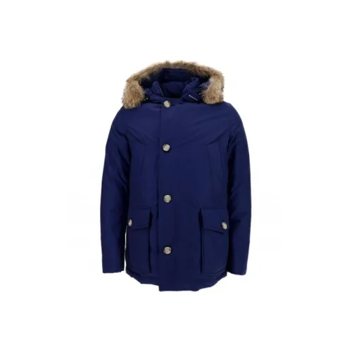 WOOLRICH Синий Мужской Пуховик