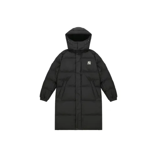 MLB Down Куртка Зимняя Длинная Унисекс Черная