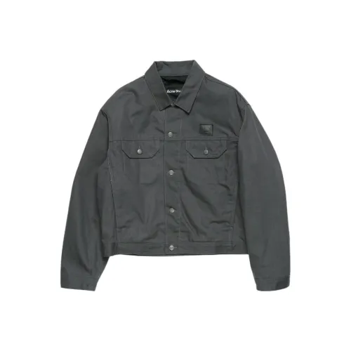 Acne Studios 2024 Осенне-Зимняя Коллекция Куртки и Пальто Унисекс Темно-Серый