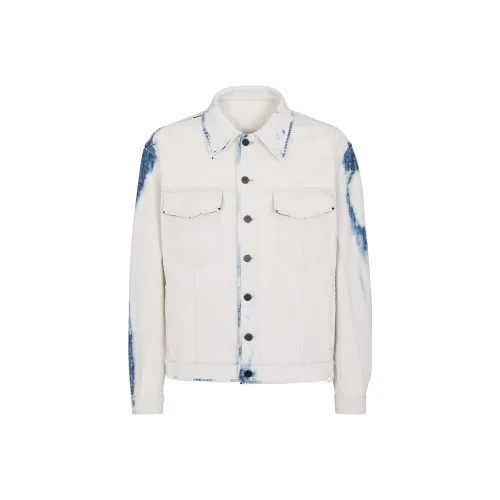Fendi Белый Мужской Джинсовые Куртки