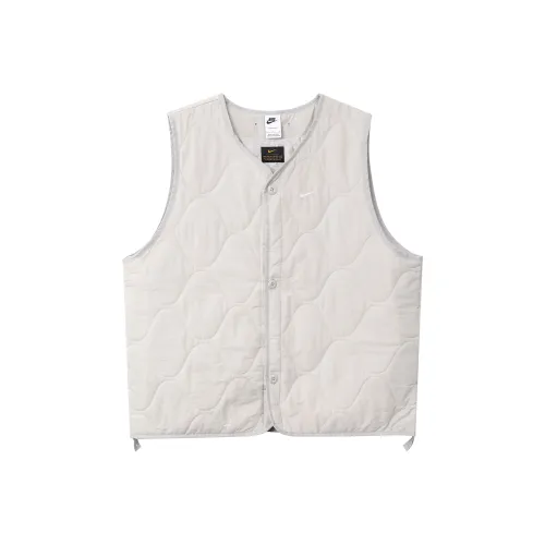 Nike Серый Белый Мужские Жилеты