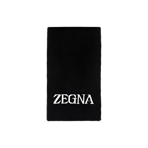 Zzegna Шерсть Вязаные Шарфы Мужской Черный