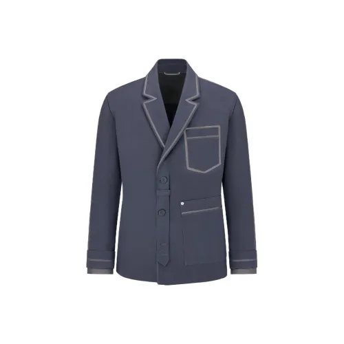 DIOR Бизнес-костюм Пальто Мужское Серое