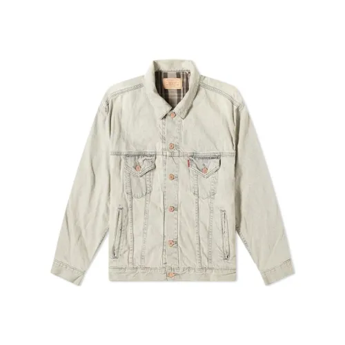 Levis Loose Fit Denim Jacket Men's Light Gray