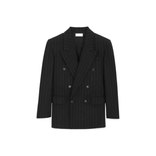 SAINT LAURENT FW23 Бизнес-костюм Пальто Мужской Черный