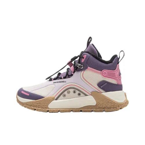 LINING YOUNG Туристическая одежда устойчивая и водонепроницаемая высокий топ детская туристическая обувь бежевый детский