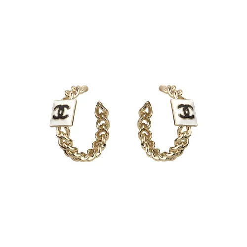 CHANEL Металлические Серьги Золотые Женские
