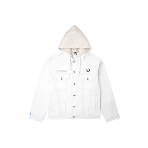 Aape Белый IVX Мужские Джинсовые Куртки
