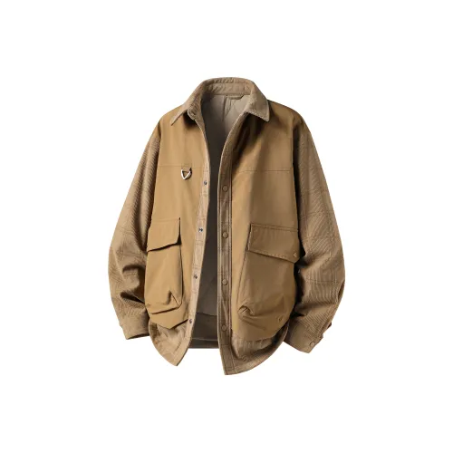 RIEZU Хлопковый пуховик мужской хаки