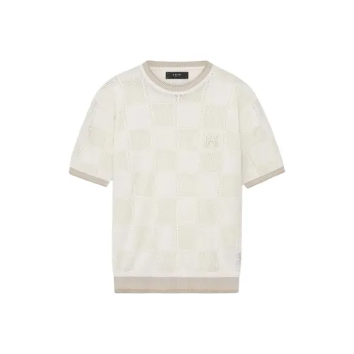 AMIRI Бежевый Мужской T-Рубашки